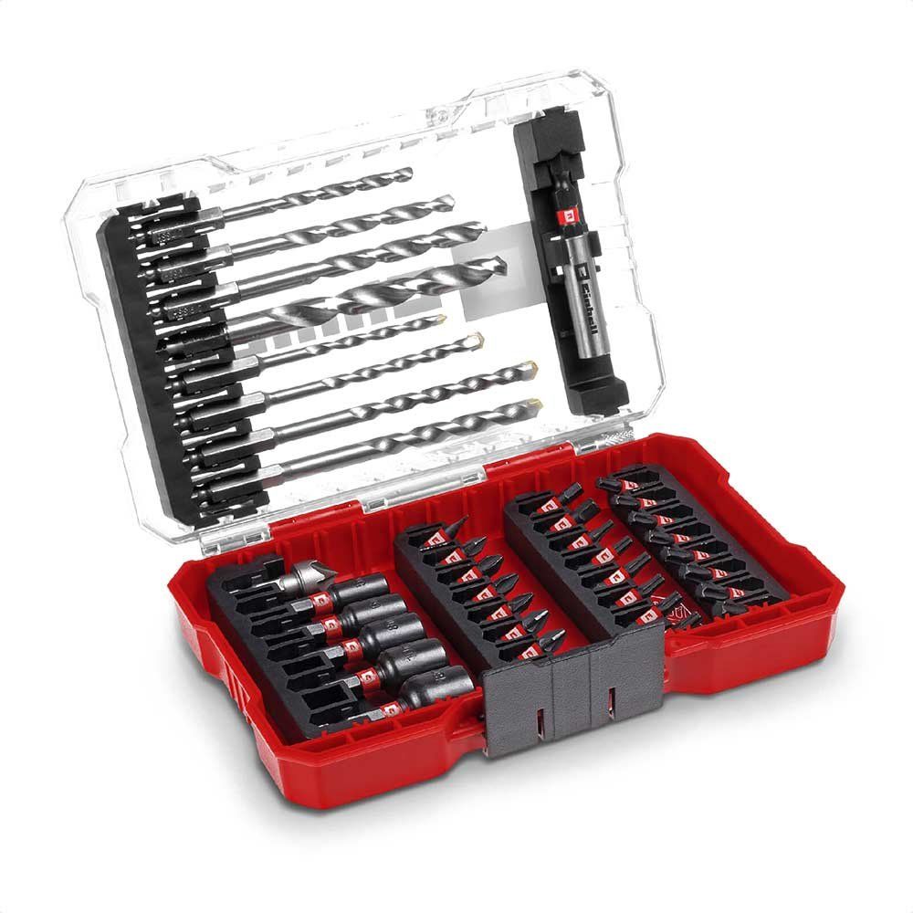 Einhell 39 Piece Hex Shank Drill and Screwdriver Bit Set in M Case - Image 1