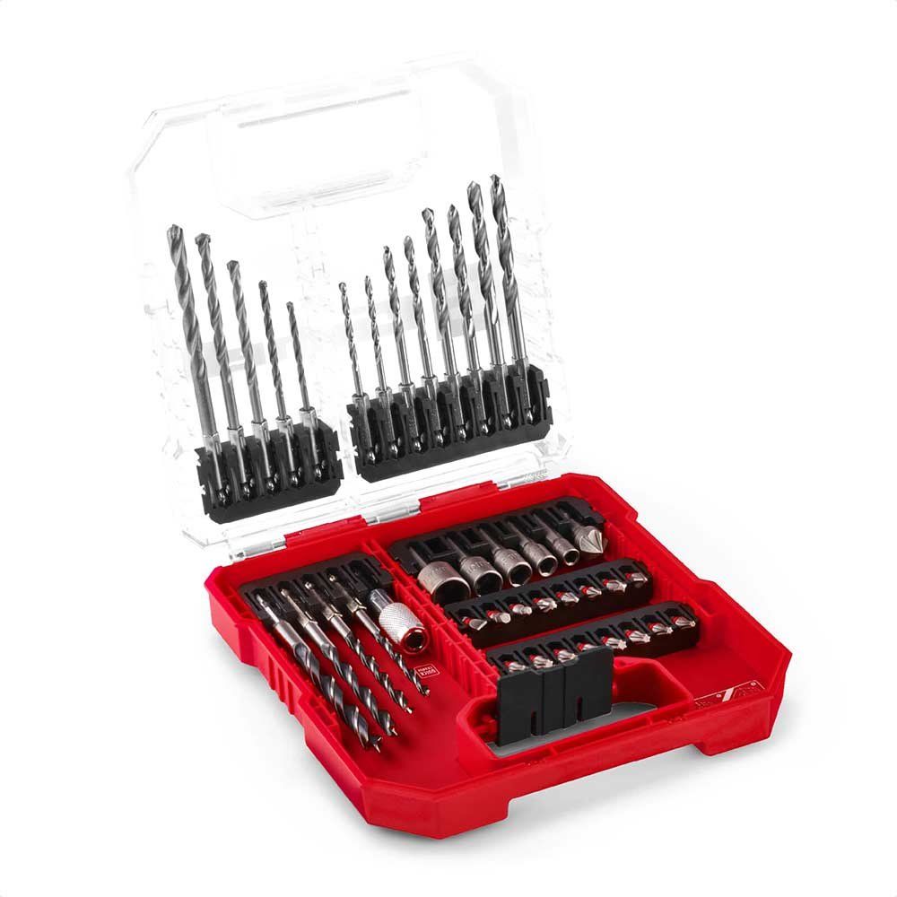 Einhell 40 Piece Screwdriver and Hex Shank Drill Bit Set in L Case - Image 1
