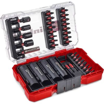 Einhell 35 Piece 3/8" Drive Impact Socket and Bit Set in M Case 3/8"