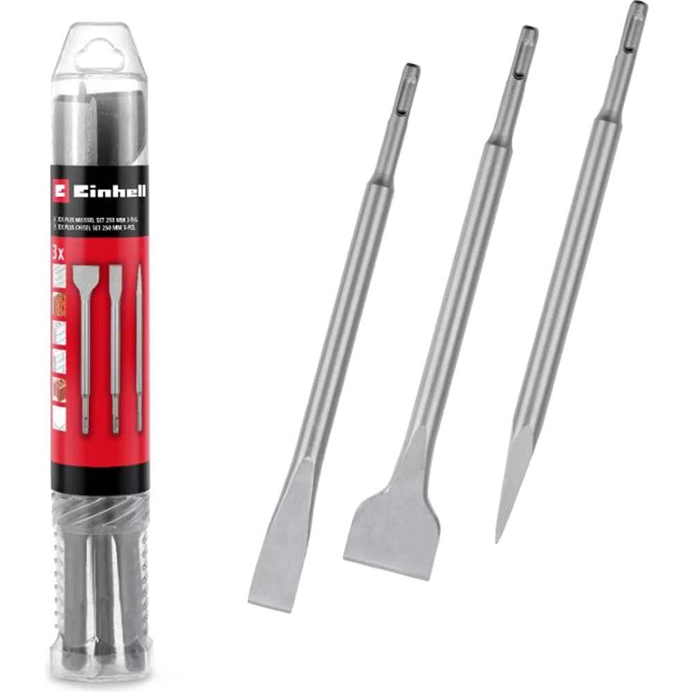 Einhell 3 Piece SDS Plus Chisel Set - Image 1