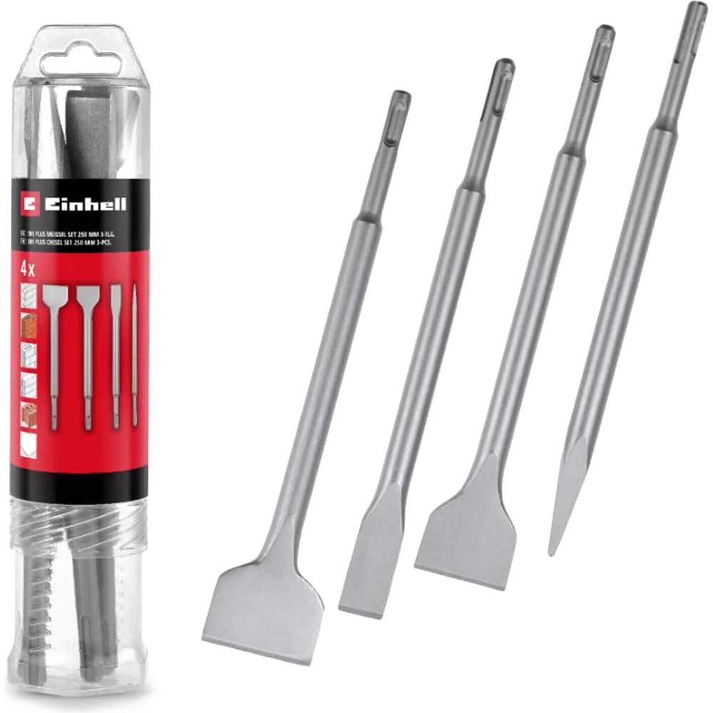 Einhell 4 Piece SDS Plus Chisel Set - Image 1