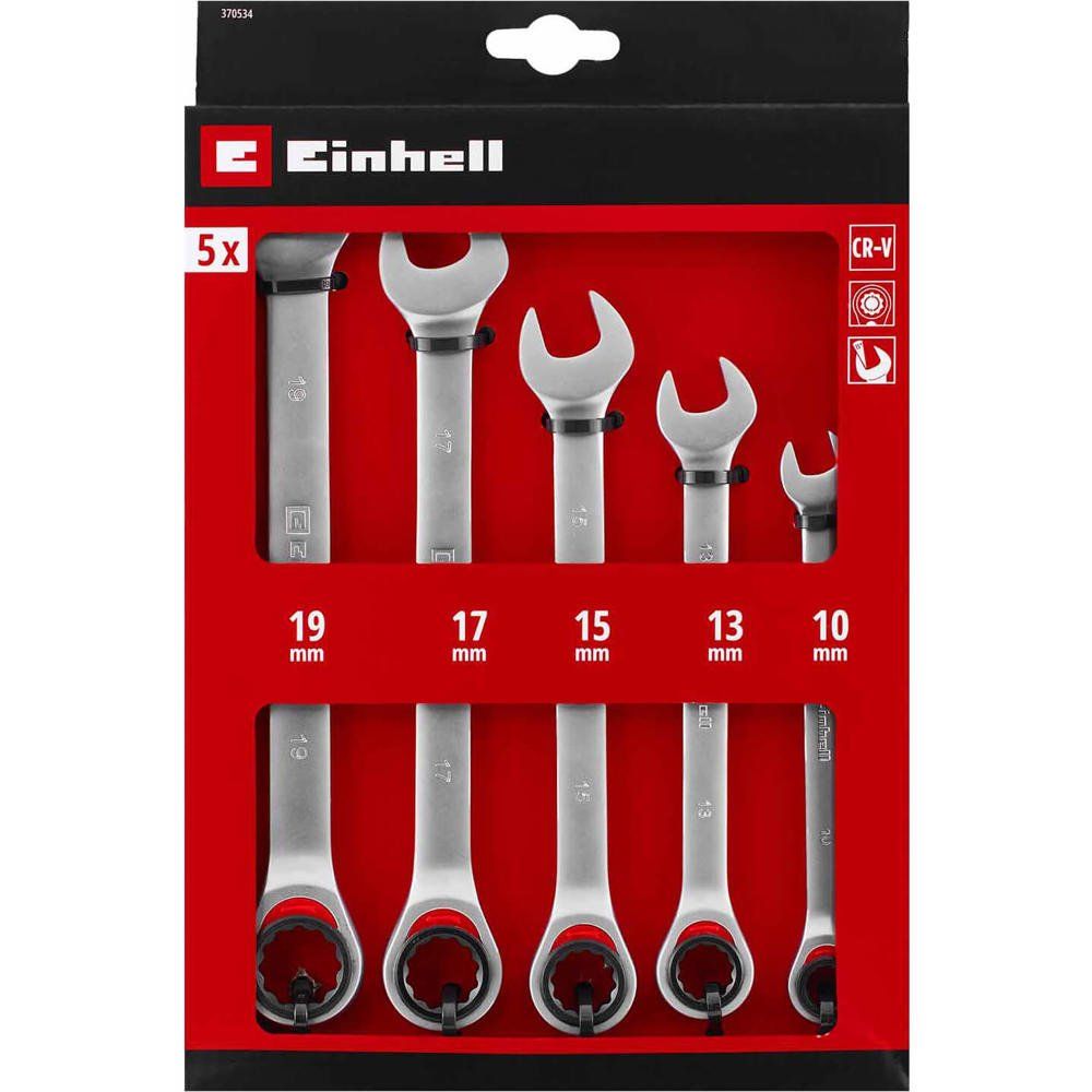 Einhell 5 Piece Ratchet Combination Spanner Set - Image 1