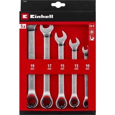 Einhell 5 Piece Ratchet Combination Spanner Set