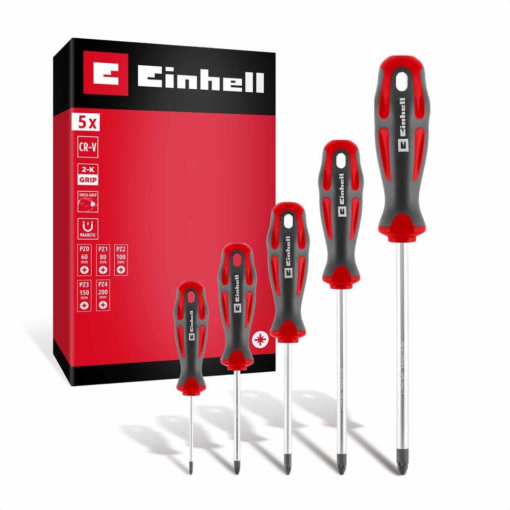 Einhell 5 Piece Pozi Screwdriver Set - Image 1