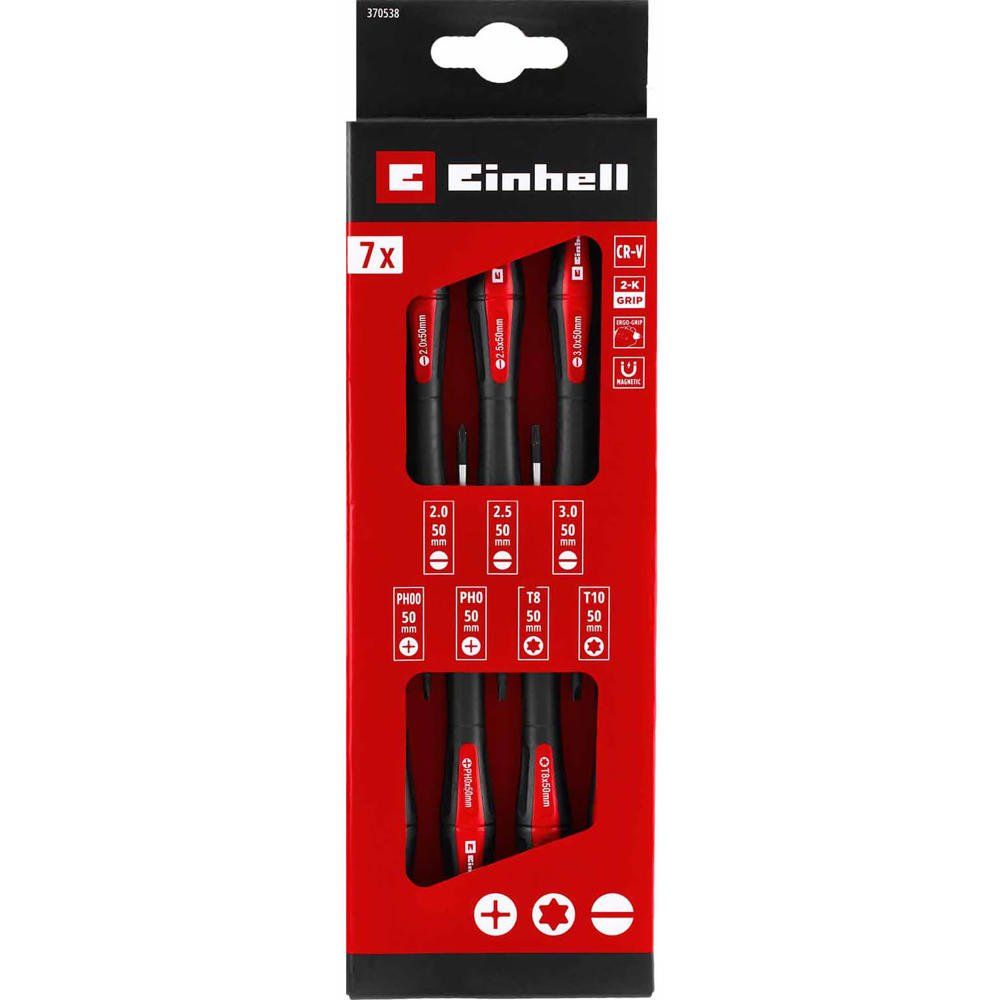 Einhell 7 Piece Precision Screwdriver Set - Image 1
