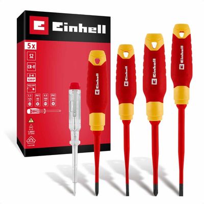 Einhell 5 Piece VDE Insulated Screwdriver set
