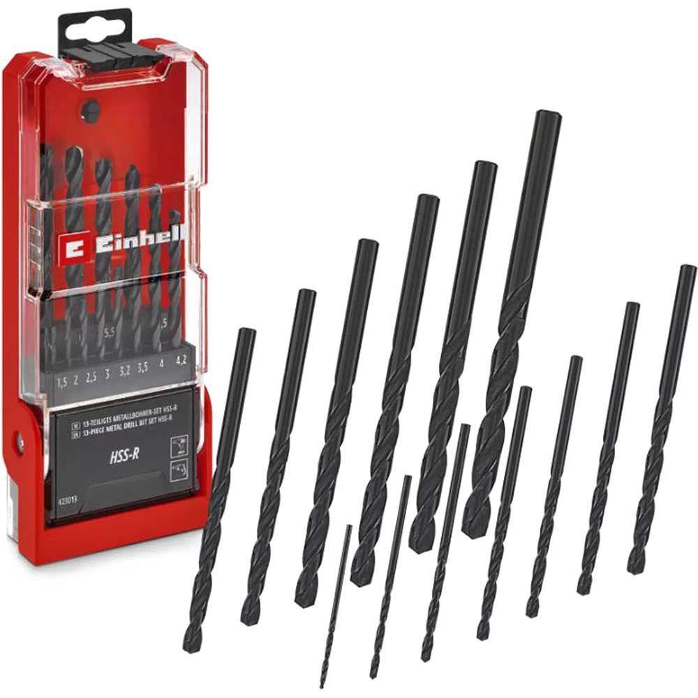 Einhell 13 Piece HSS-R Drill Bit Set - Image 1