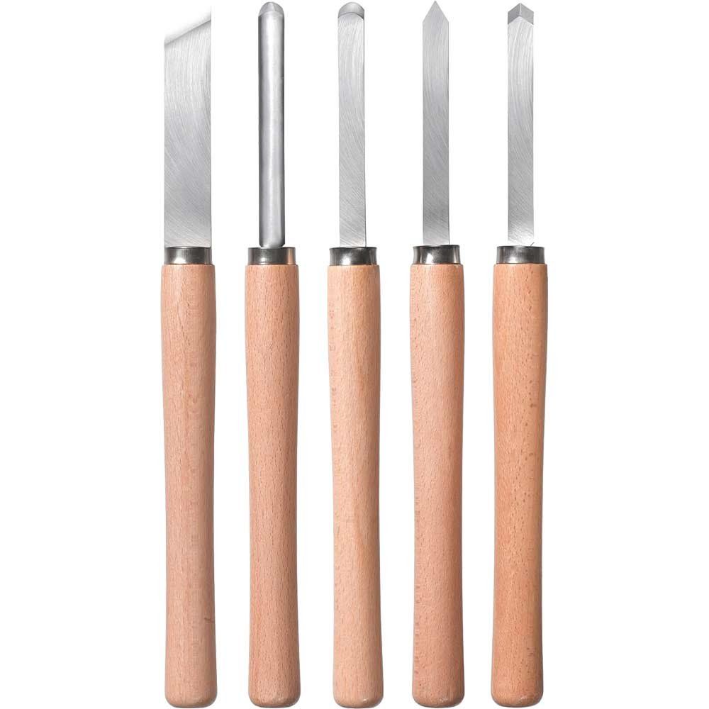 Einhell 5 Piece Wood Turning Chisel Set - Image 1