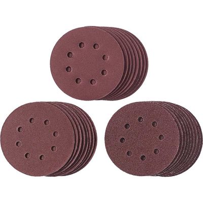 Einhell 25 Piece Disc Sanding Sheet Set 125mm 125mm Assorted Pack of 25