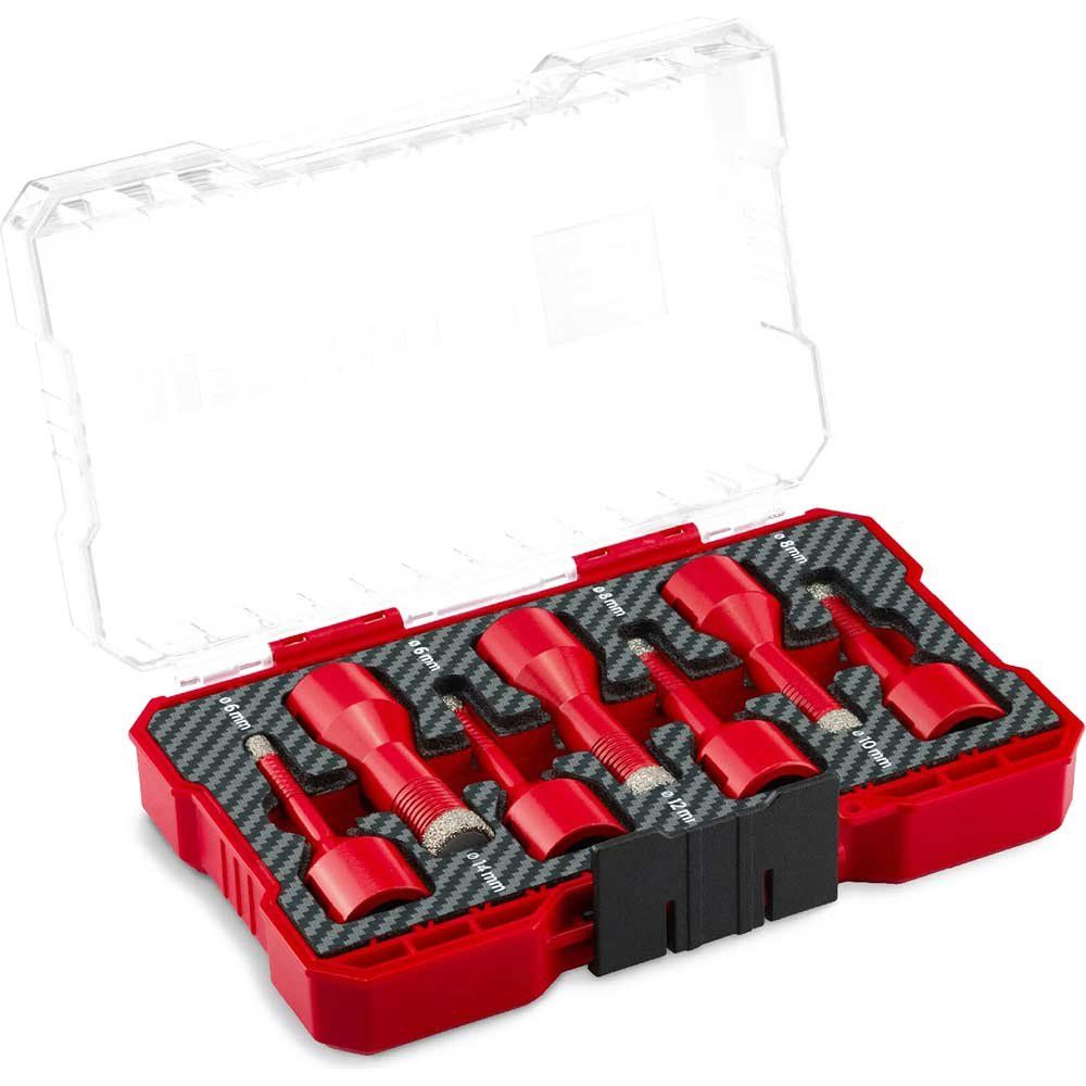 Einhell 7 Piece M14 Tile Drilling Bit Set in M Case - Image 1