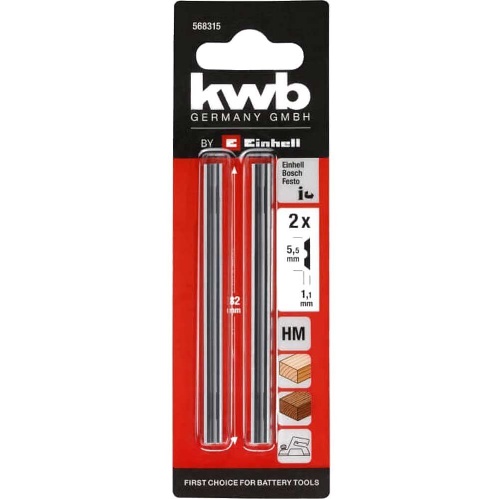 Einhell Planer Blades 82mm Pack of 2 - Image 1