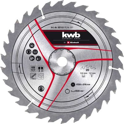 Einhell TCT Table Saw Blade 200mm 20T 16mm