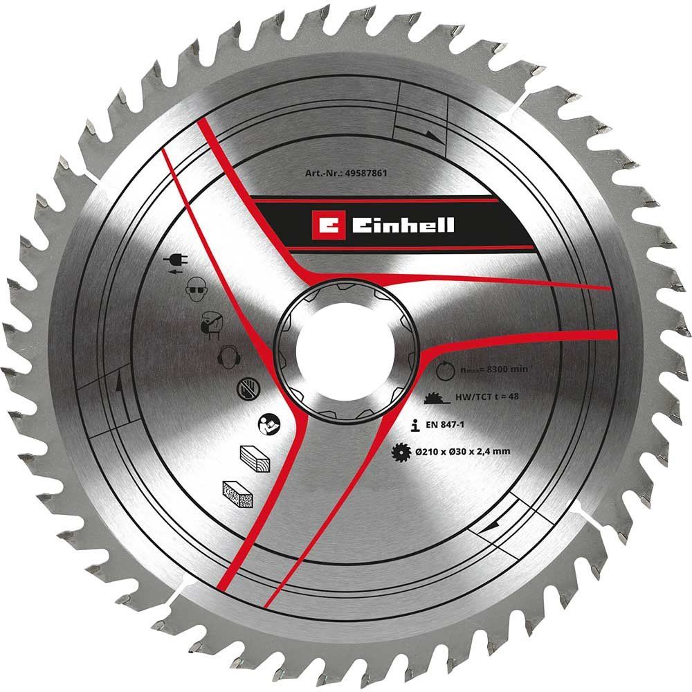 Einhell TCT Circular Saw Blade 210mm 48T 30mm - Image 1