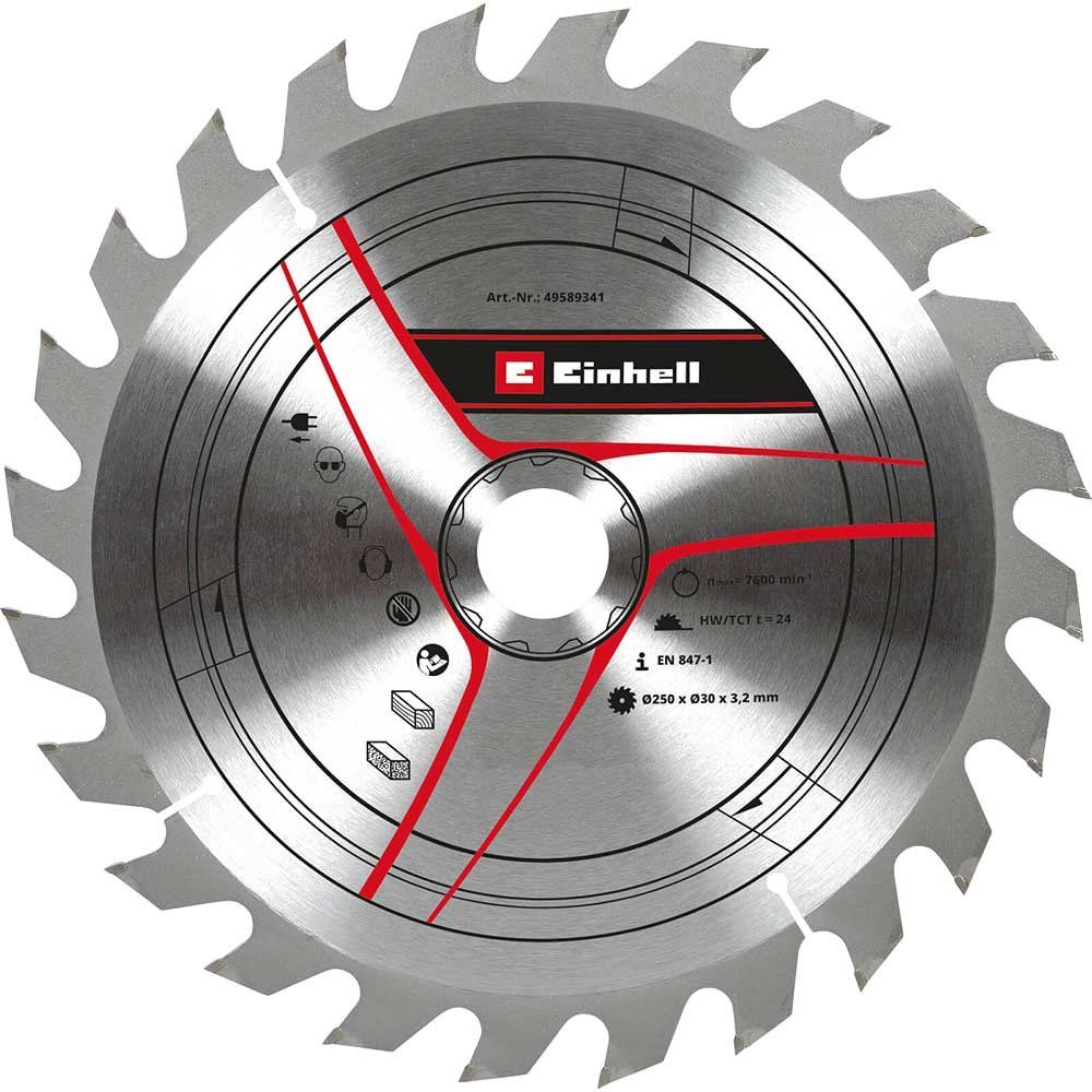 Einhell TCT Circular Saw Blade 250mm 24T 30mm - Image 1