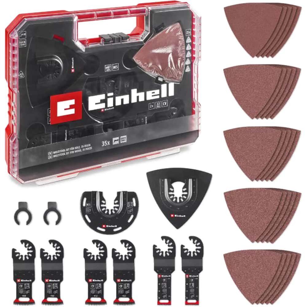 Einhell 35 Piece OIS Oscillating Multi Tool Accessory Set for Wood in XL Plus Case - Image 1