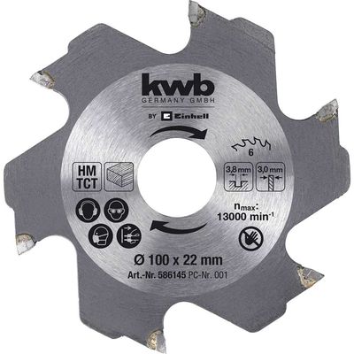 Einhell TCT Biscuit Jointer Saw Blade 100mm 6T 22mm