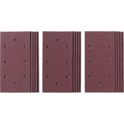 Einhell 15 Piece 1/3 Sanding Sheet Set 93mm x 187mm Assorted Pack of 15
