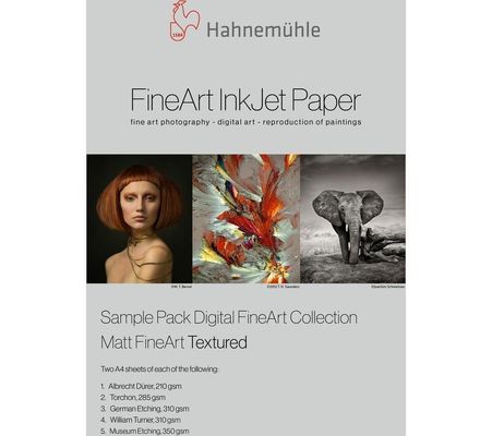 Hahnemhle Sample Pack Matt FineArt Textured Art paper 10 sheets