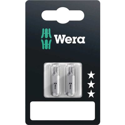 Wera 855/1Z SB Extra Tough Screwdriver Bits PZ2 25mm Pack of 2