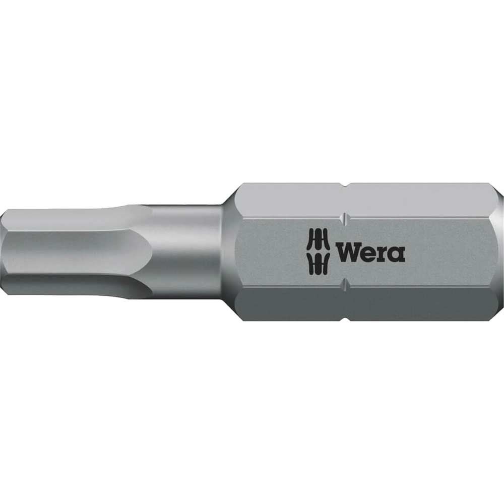 Wera 840/1 ZBO Hex Pinned Security Bit Extra Tough - Image 1