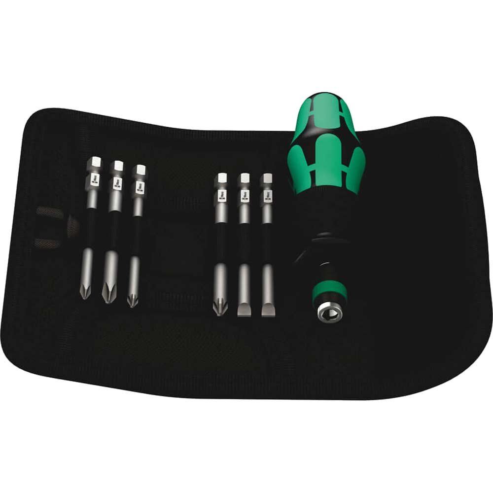 Wera 7 Piece Kraftform Kompakt Bit Set - Image 1