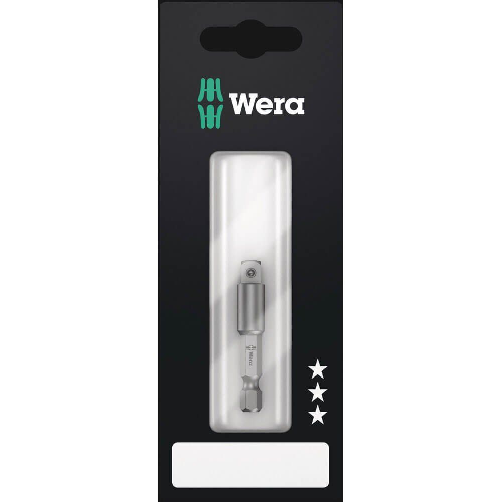Wera 870/4 SB Hex Shank Square Drive Socket Adaptor 1/4" - Image 1
