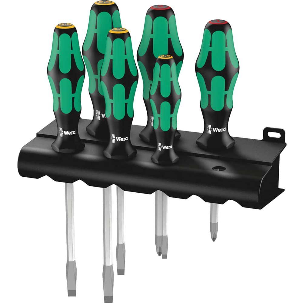 Wera 6 Piece Kraftform Plus 334SK/6 Screwdriver Set - Image 1