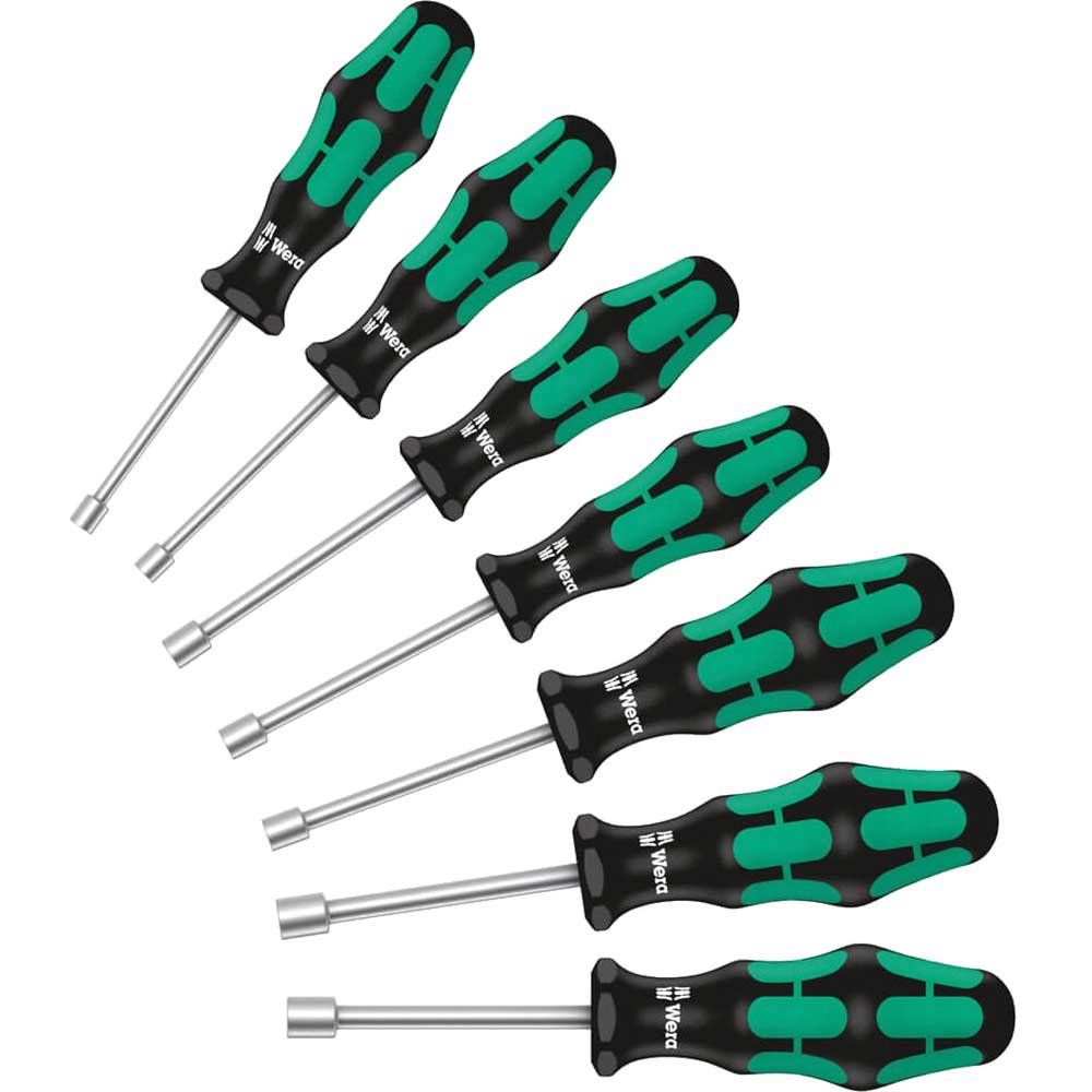 Wera 7 Piece Kraftform Plus 395 HO/7 SM Nutdriver Set - Image 1