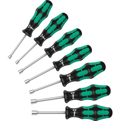 Wera 7 Piece Kraftform Plus 395 HO/7 SM Nutdriver Set