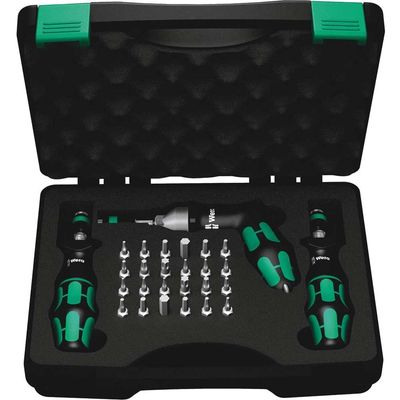 Wera 7440/41/42 Adjustable Torque Screwdriver Set 27 Pieces