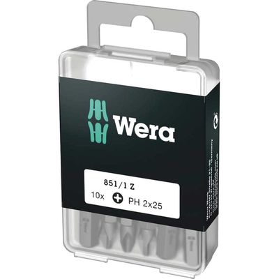 Wera 851/1Z PH SB Tough DIY Phillips Screwdriver Bits