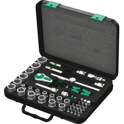 Wera 8100Sb2 Socket Set 3/8" Drive Metric Zyklop 43 Pieces