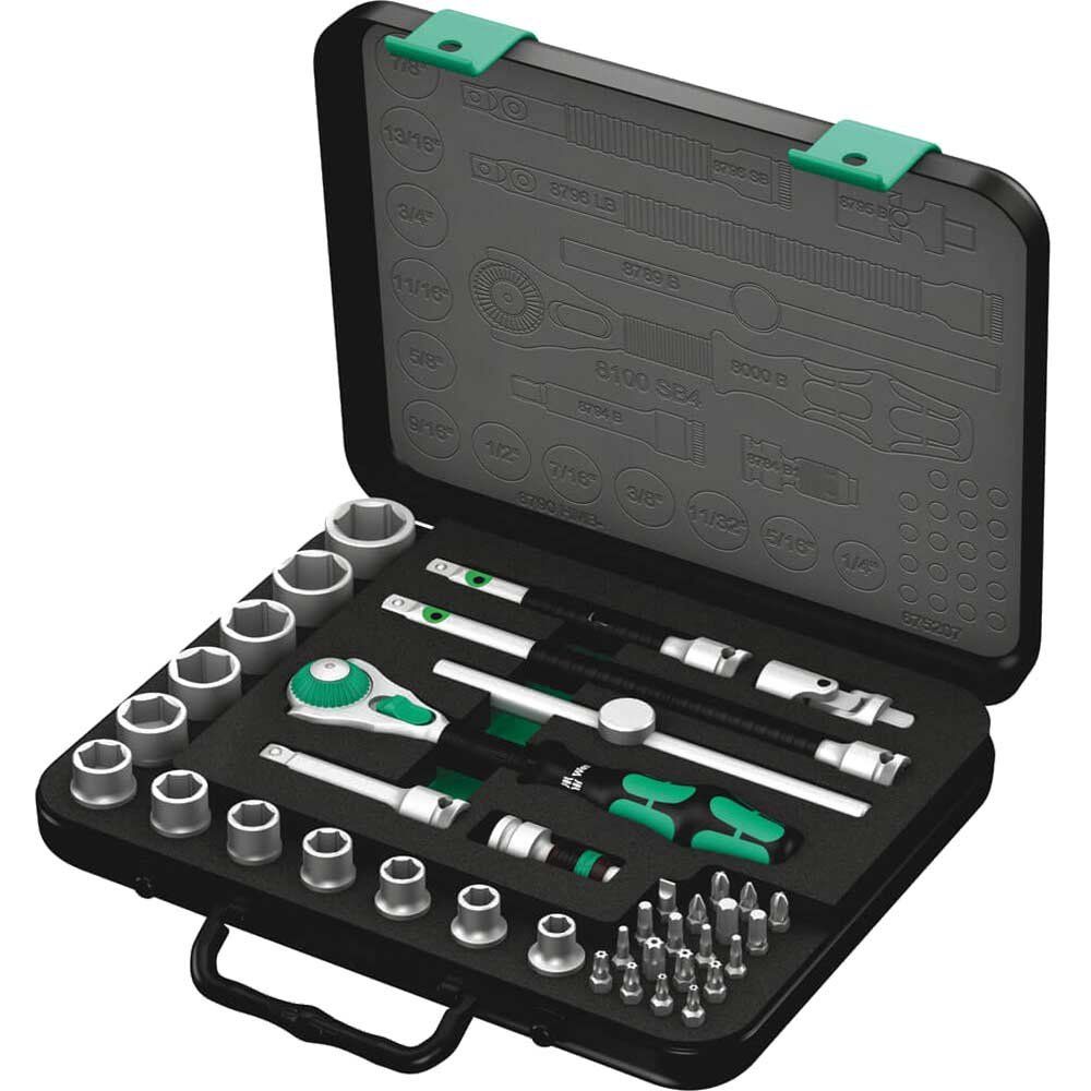 Wera 8100 SB4 Zyklop 3/8" Drive Socket Set - Image 1