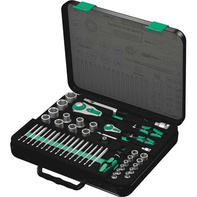 Wera 8100Sa/Sc2 Socket Set 1/4 & 1/2 Drive 43 Pieces