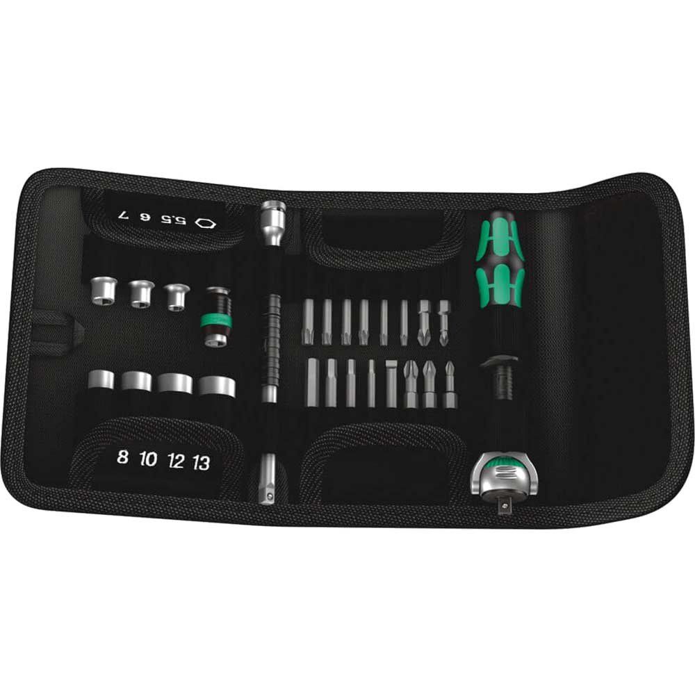 Wera 26 Piece Kraftform Kompakt Zyklop 1/4" Drive Socket and Bit Set Metric 1/4" - Image 1