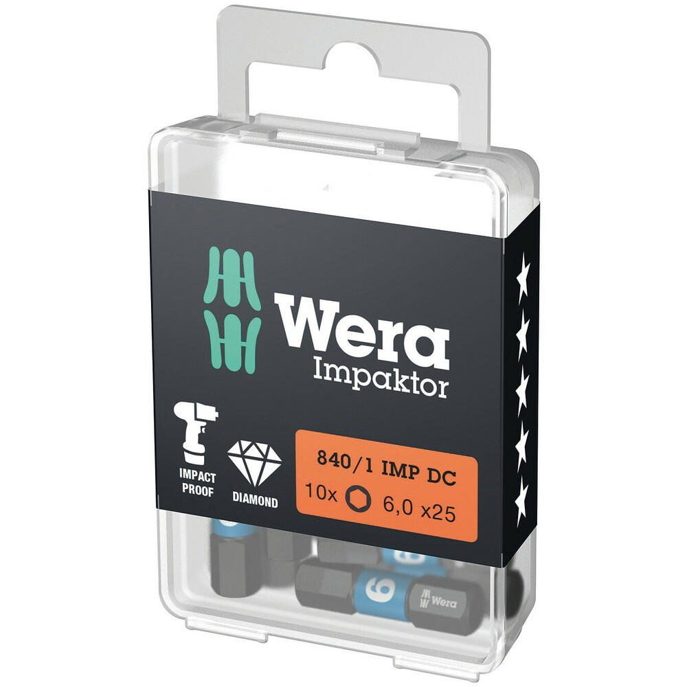 Wera 840/1 Impaktor Hexagon Screwdriver Bits - Image 1