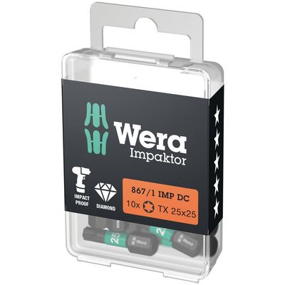 Wera 867/1 Impaktor Torx Screwdriver Bits