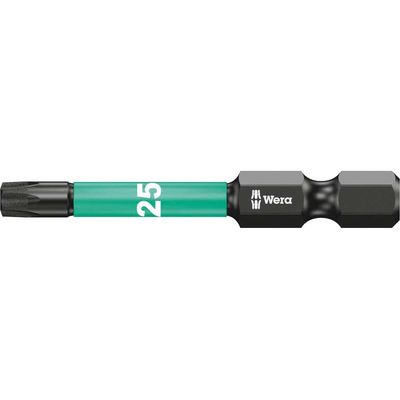 Wera 867/1 Impaktor Torx Screwdriver Bits T25 50mm Pack of 5