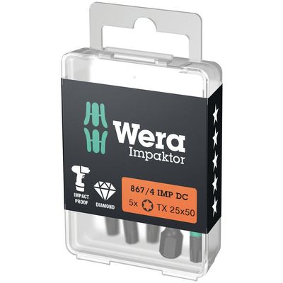 Wera 867/1 Impaktor Torx Screwdriver Bits