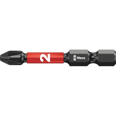 Wera 851/1 Impaktor Phillips Screwdriver Bits PH2 50mm Pack of 5