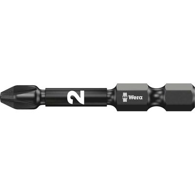 Wera 855/1 Impaktor Pozi Screwdriver Bits PZ2 50mm Pack of 5