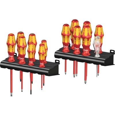 Wera 100 VDE Insulated Kraftform Plus 14 Piece Big Pack Screwdriver Set