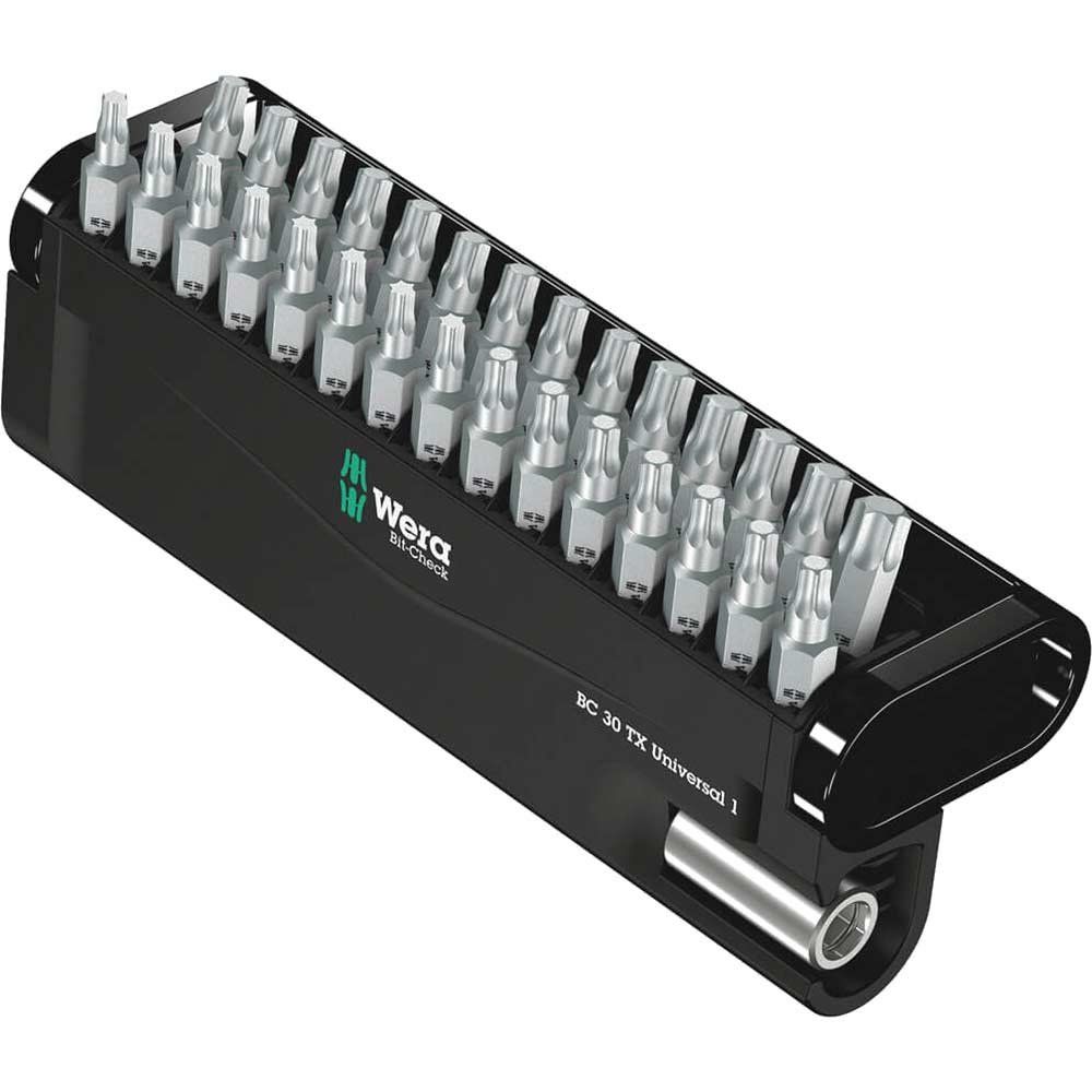 Wera 30 Piece Bit-Check Torx Screwdriver Bit Set - Image 1