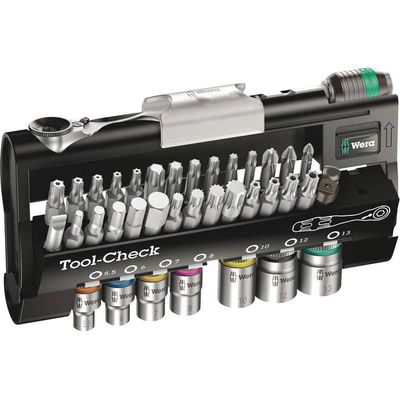 Wera 38 Piece 1/4" Drive Tool-Check Automotive 1 Socket Set