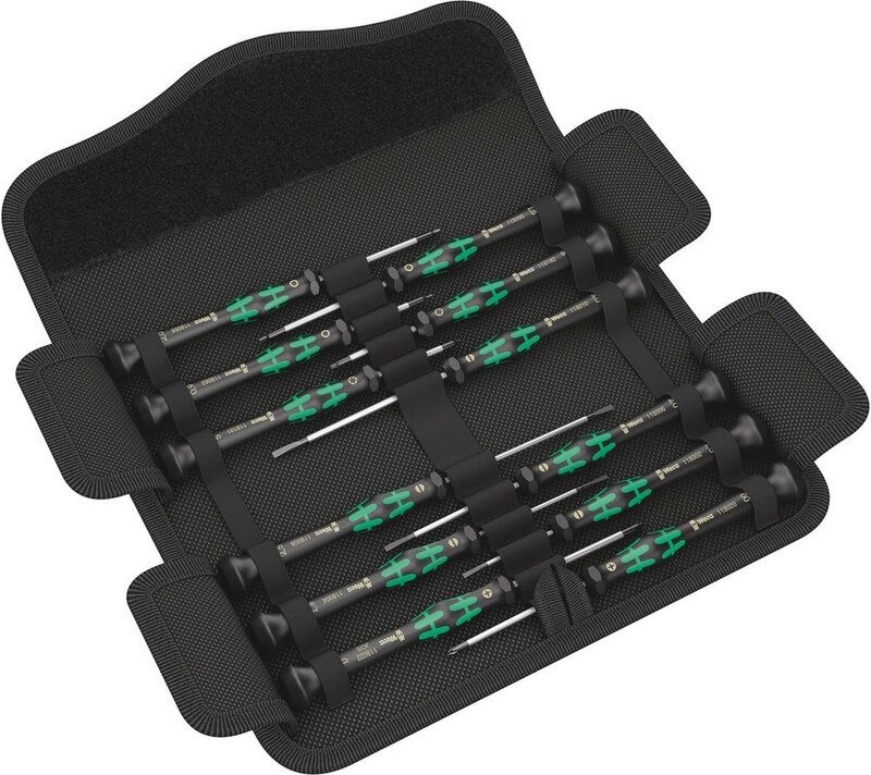 Wera 12 Piece Kraftform Micro Precision Screwdriver Set - Image 1