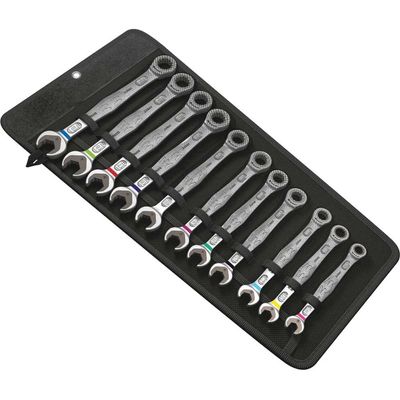 Wera 4013288167521 11 piece 8 - 19mm Joker Wrench Ratchet Combination Spanner Set