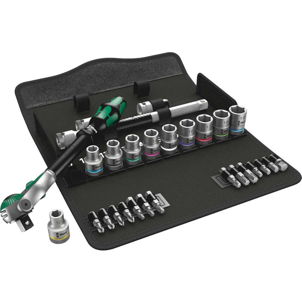 Wera 8100 SC6 Zyklop 29 Piece 1/2" Drive Socket and Bit Set 1/2" - Image 1