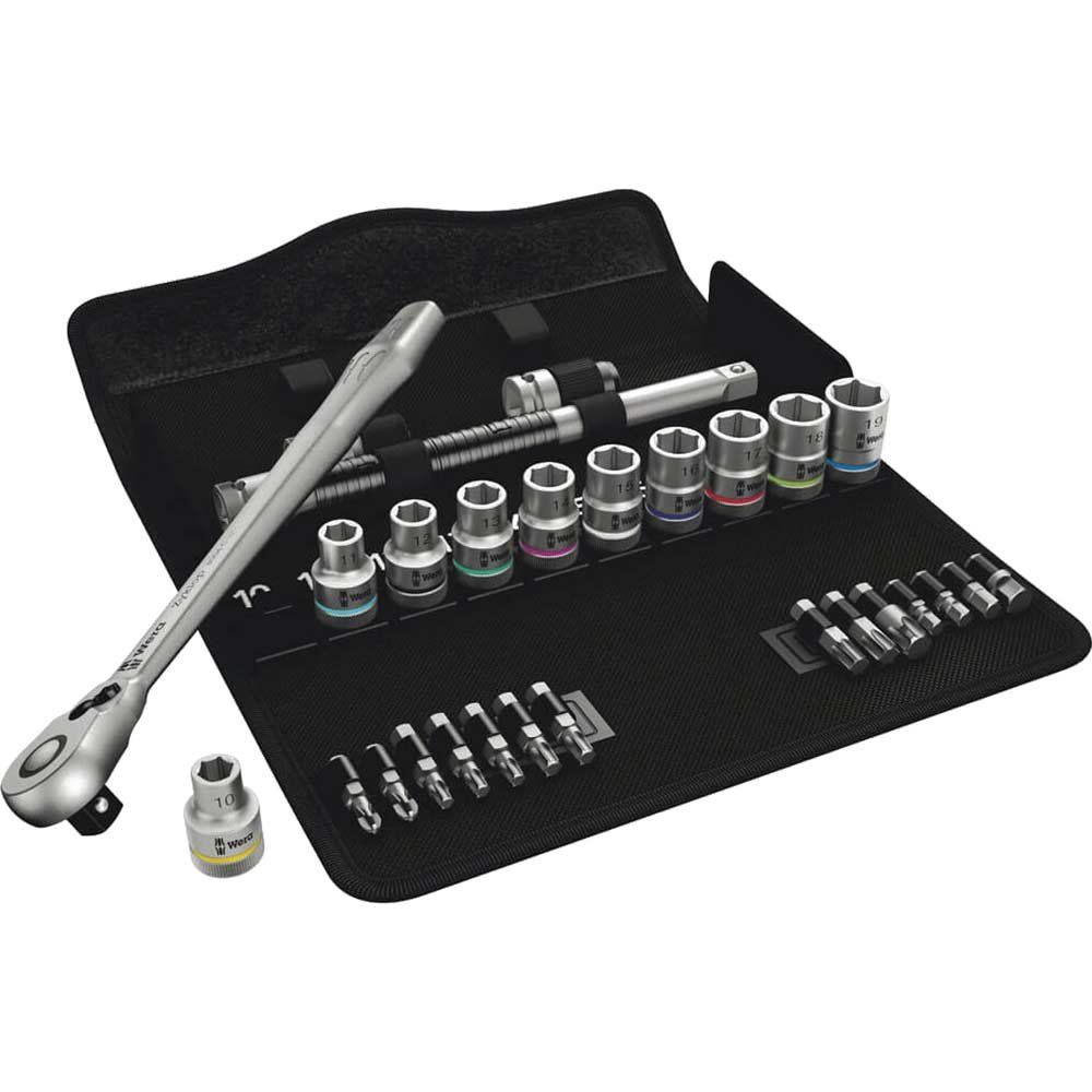 Wera 8100 SC8 Zyklop 28 Piece 1/2" Drive Socket and Bit Set 1/2" - Image 1