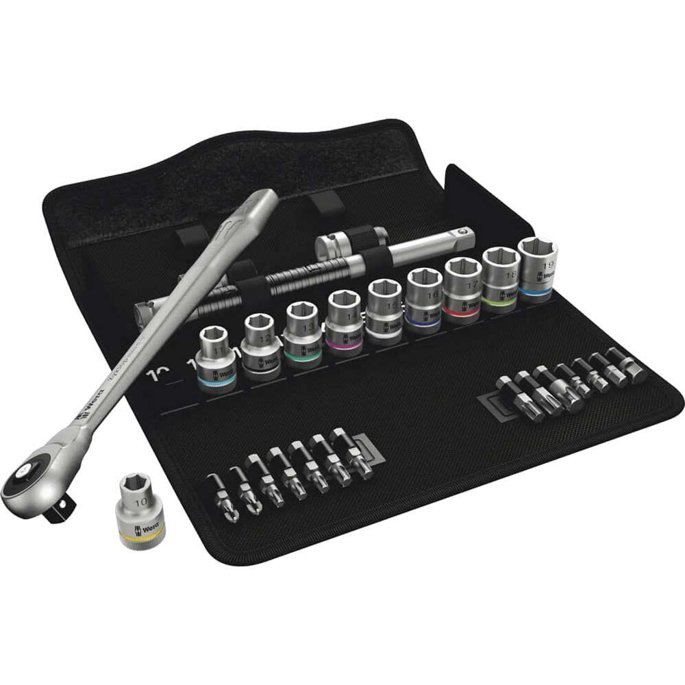 Wera 8100 SC7 Zyklop 28 Piece 1/2" Drive Socket and Bit Set 1/2" - Image 1