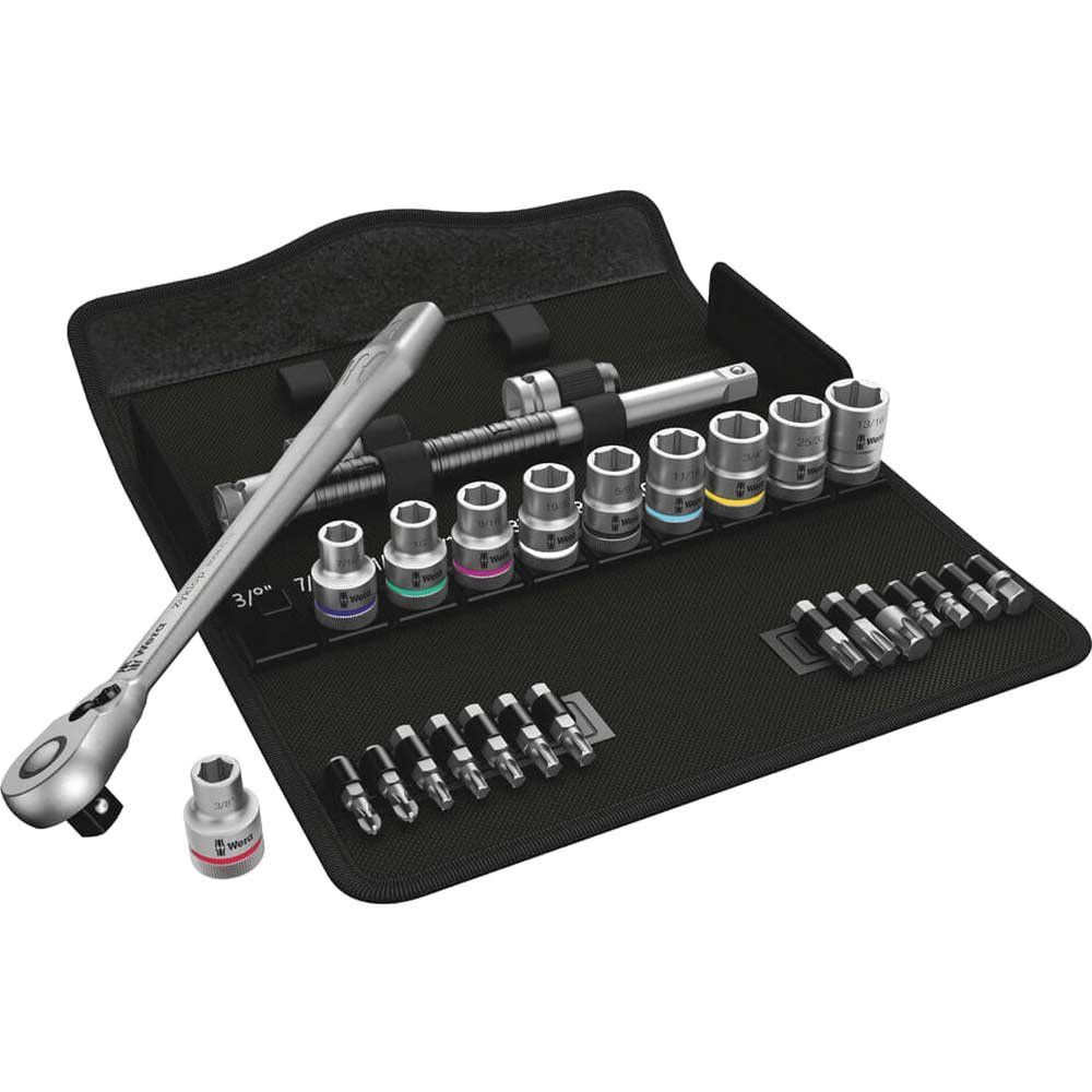 Wera 8100 SC 11 Zyklop 28 Piece 1/2" Drive Metric Socket Set - Image 1